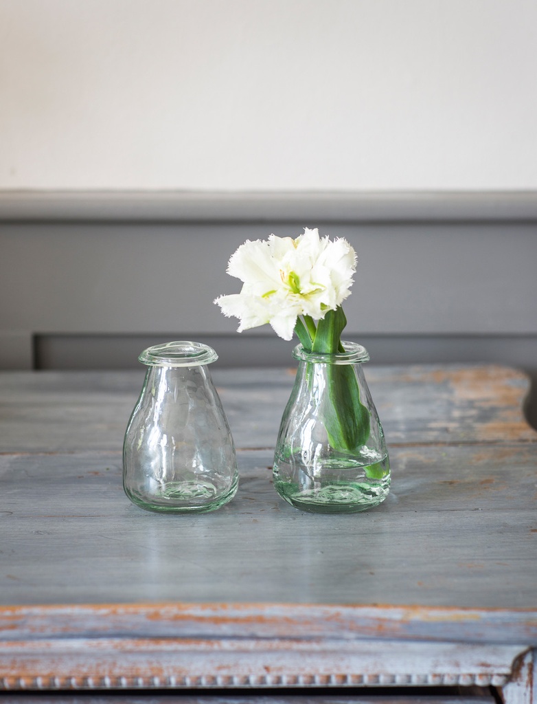 Vase bouteille verre recyclé S