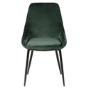 Chaise en velours vert sapin