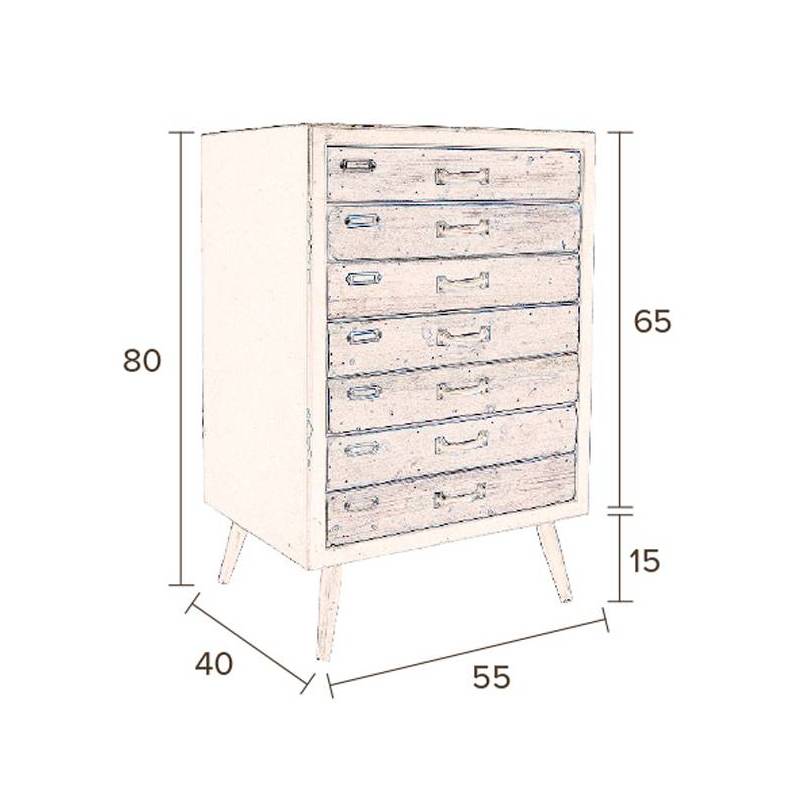 Cabinet SOL 7 tiroirs