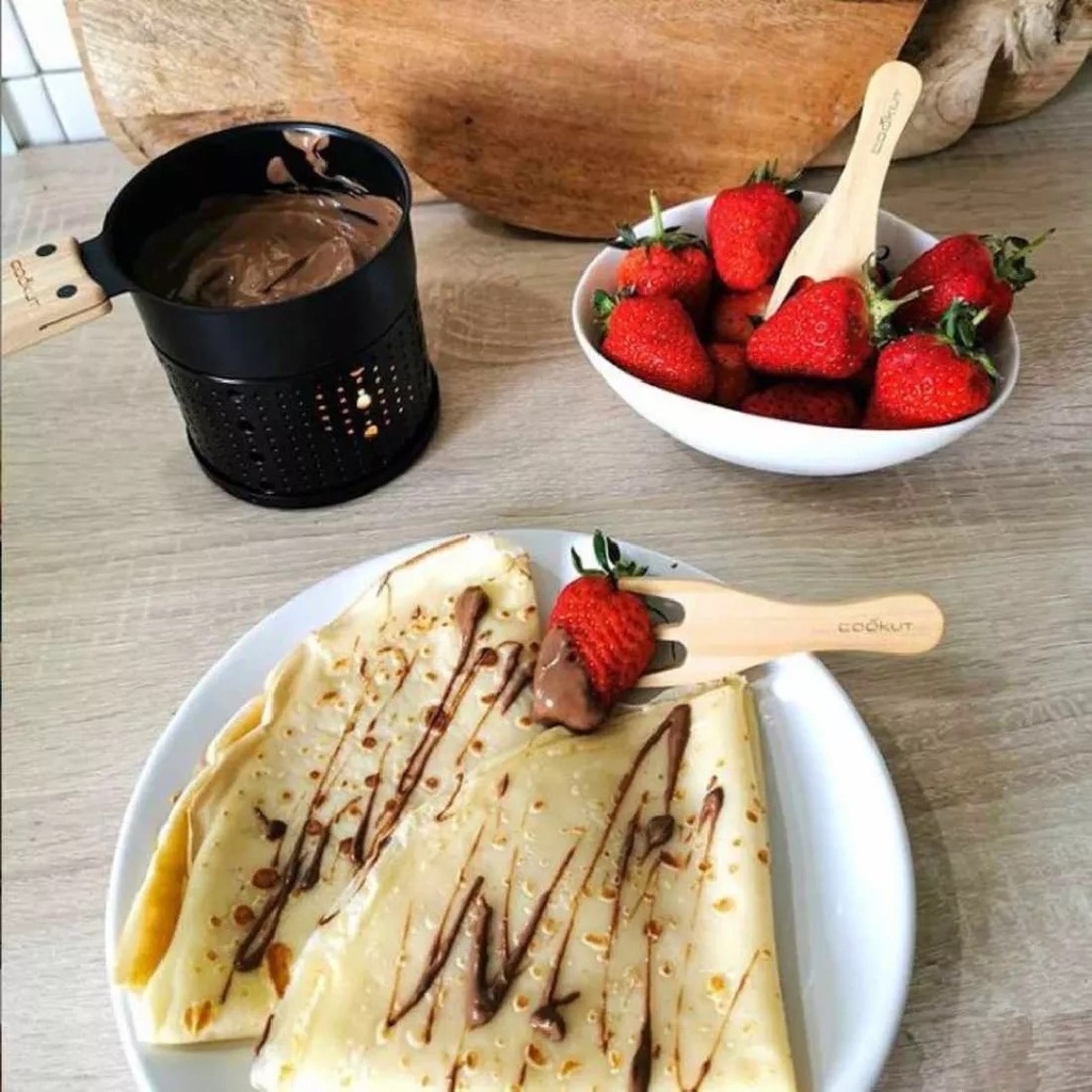 Kit fondue chocolat à la bougie