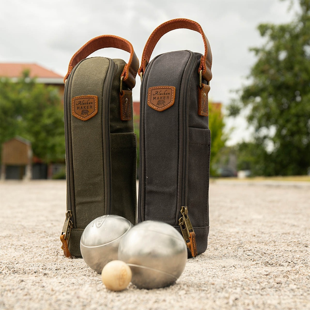 Sacoche à boule de pétanque JACK - Couleurs : CHARBON