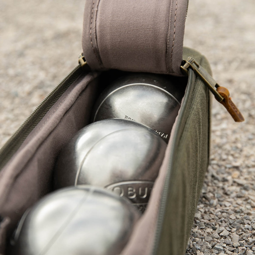 Sacoche à boule de pétanque JACK - Couleurs : VERT FORÊT