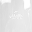 Verre design TOPOGRAPHIC : Mont Blanc