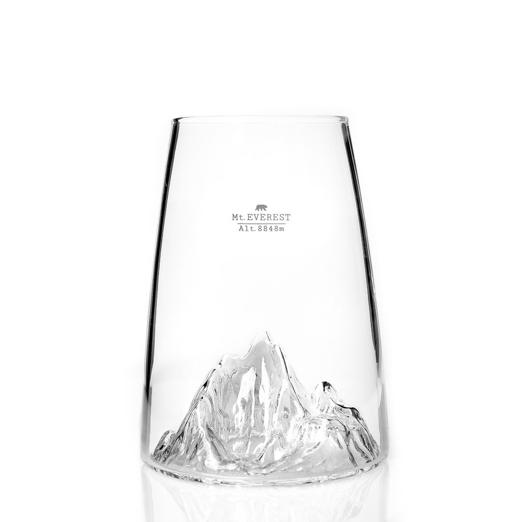 Verre design TOPOGRAPHIC : Mont Everest