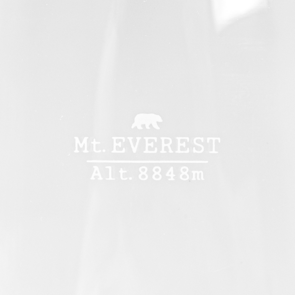 Verre design TOPOGRAPHIC : Mont Everest