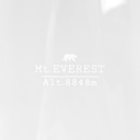 Verre design TOPOGRAPHIC : Mont Everest