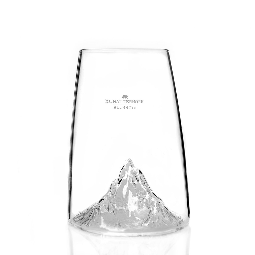 Verre design TOPOGRAPHIC : Mont Matterhorn