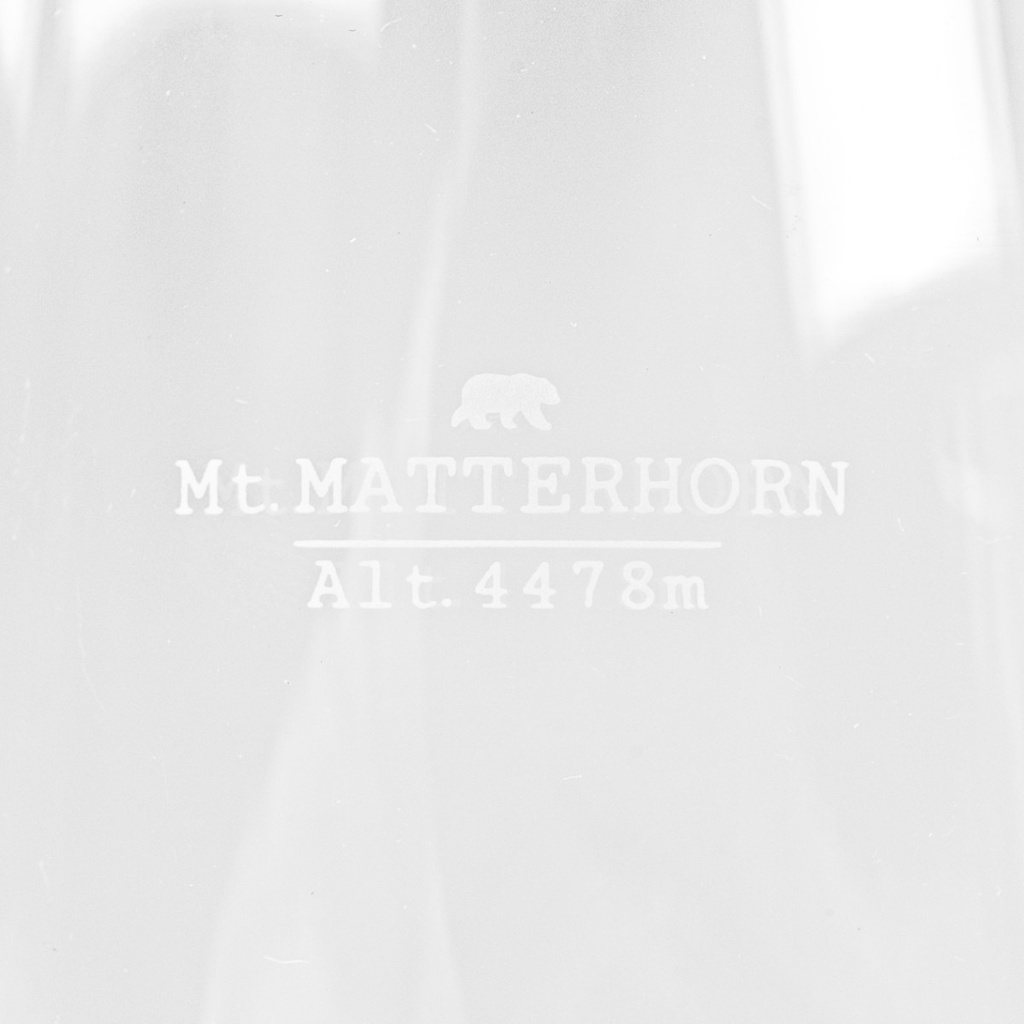 Verre design TOPOGRAPHIC : Mont Matterhorn