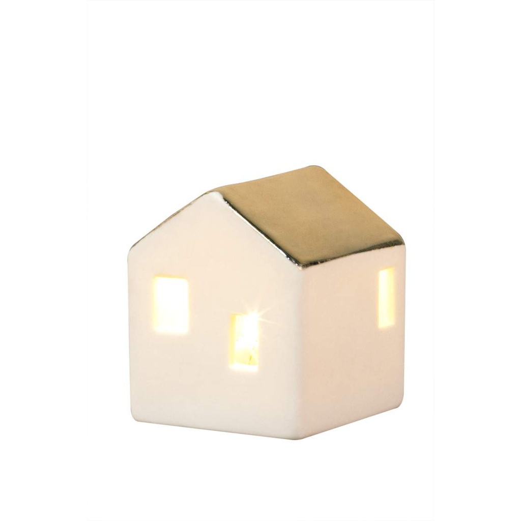 Mini maison porcelaine led (Small h4.5)