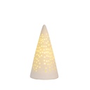 Noël sapin porcelaine LED motifs ajourés mini PM