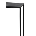 Console S/2 max 120x25x80 cm BOCA plomb brut noir mat