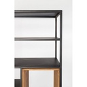 Etagère SAMUEL métal et bois 70 x 38 H 180 cm