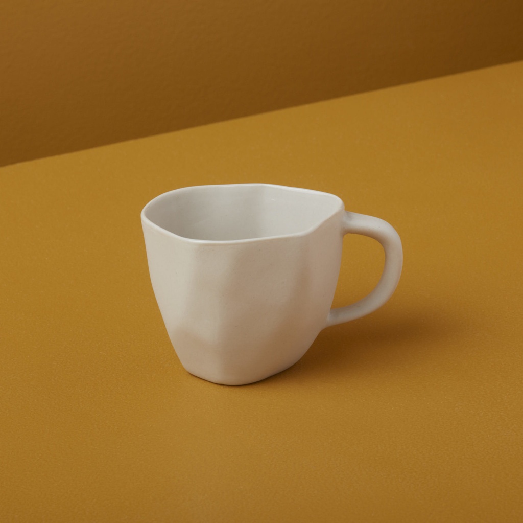 Tasse grès blanc