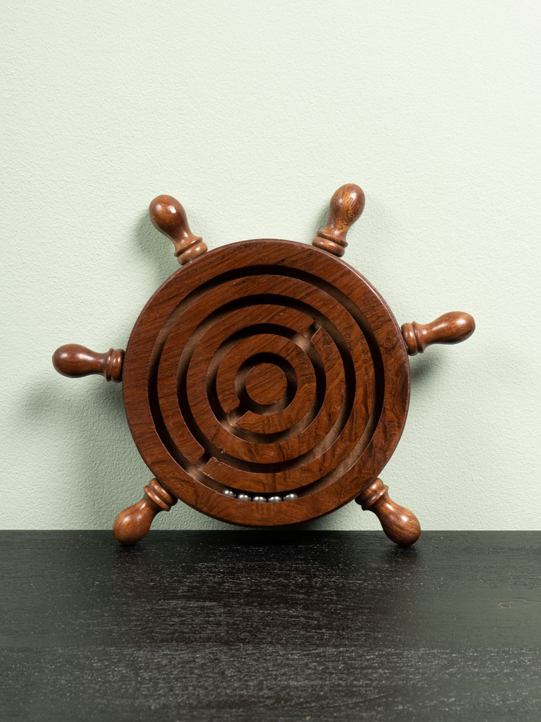 Jeu de labyrinthe en bois