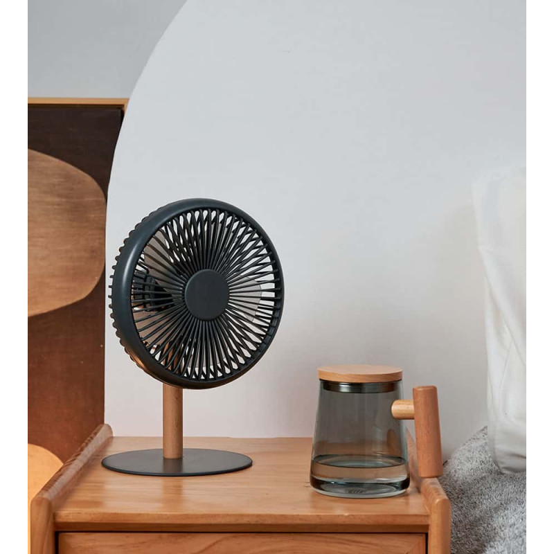 Ventilateur et lampe de bureau détachables Beyond | Gris