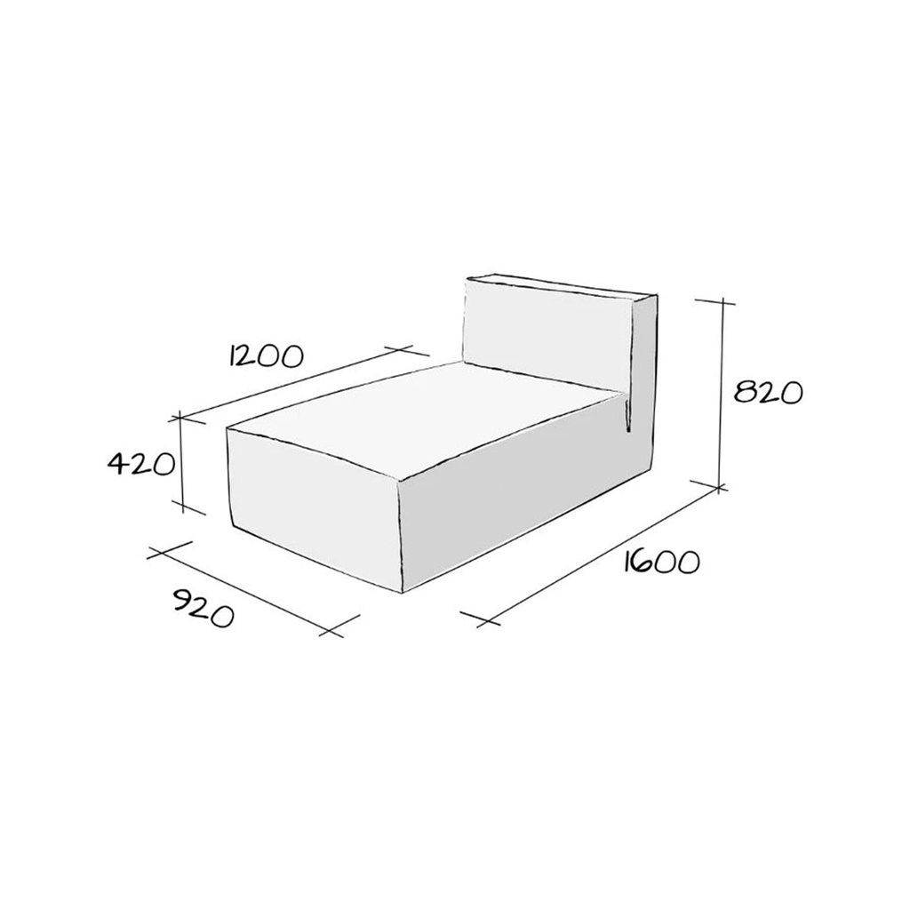 Module ASATO méridienne 1.60 m