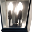 Lanterne d'extérieur 3 lampes sur potence