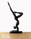 Sculpture POSE debout bronze noir