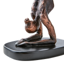 Sculpture POSE debout bronze noir