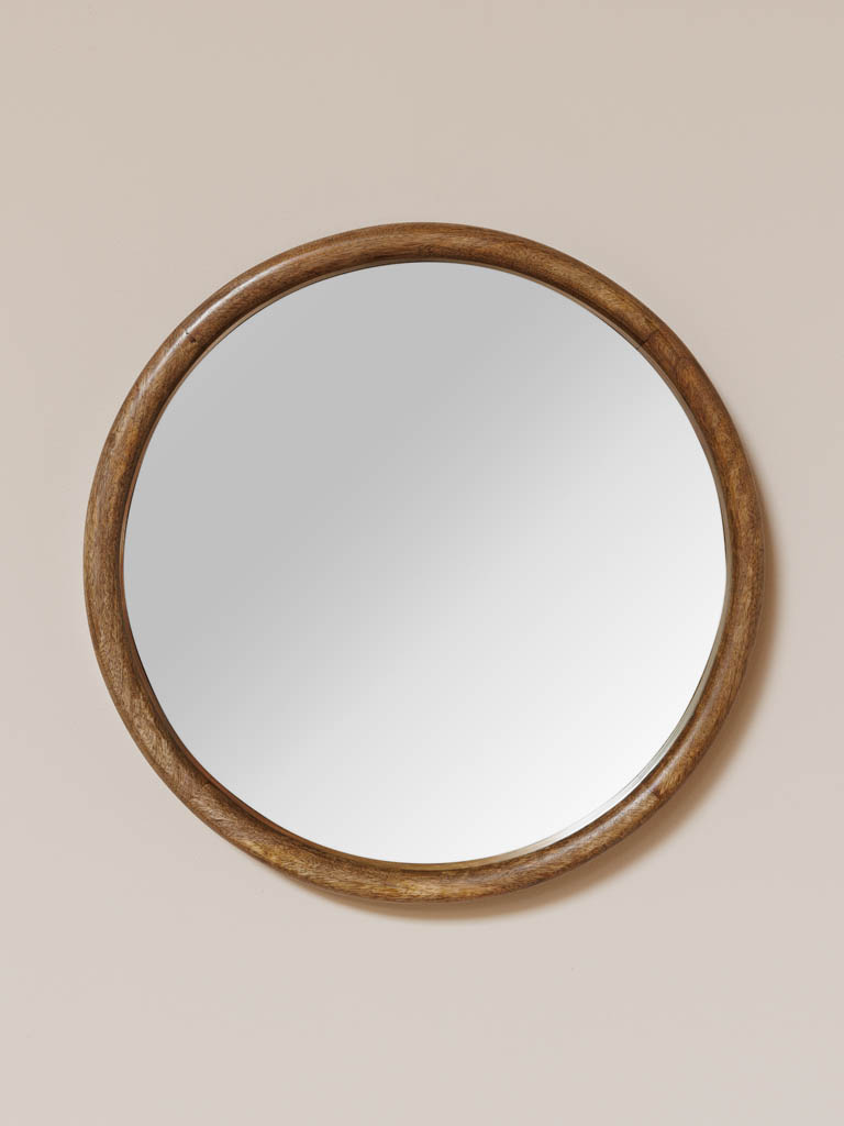 Miroir rond bois Marie