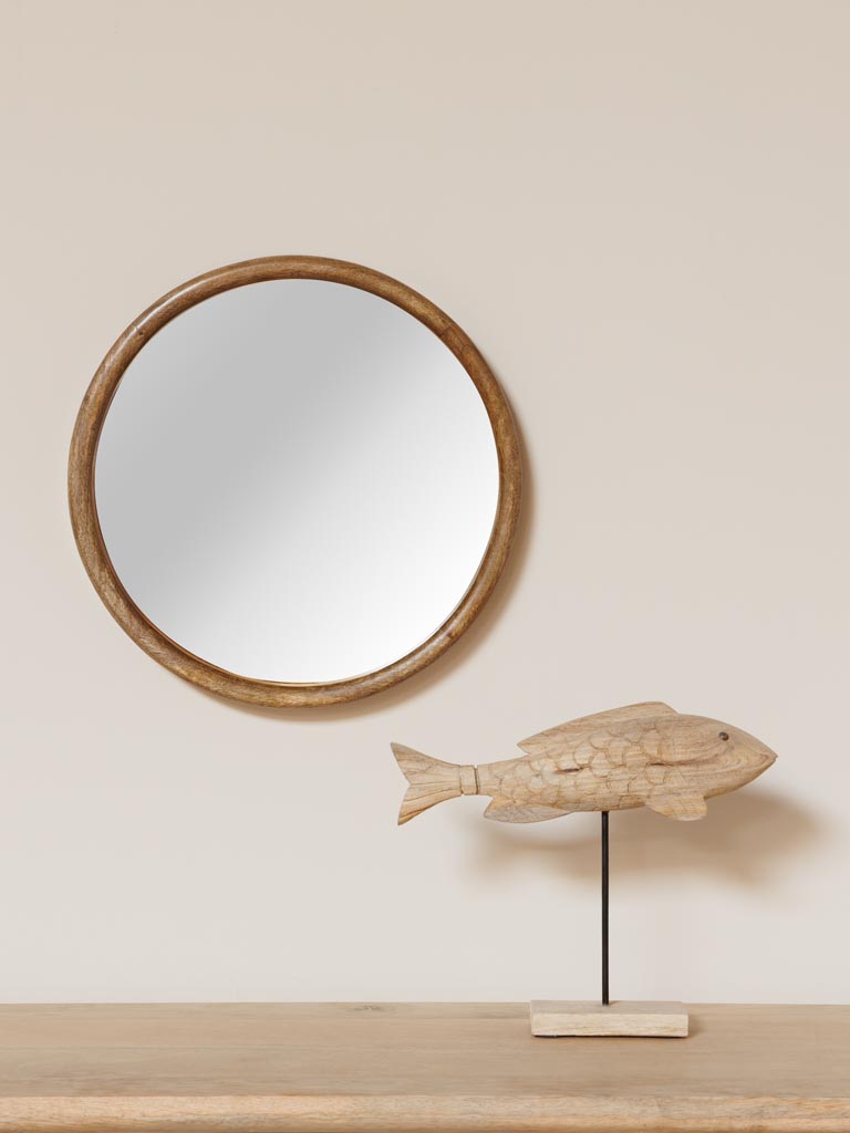 Miroir rond bois Marie