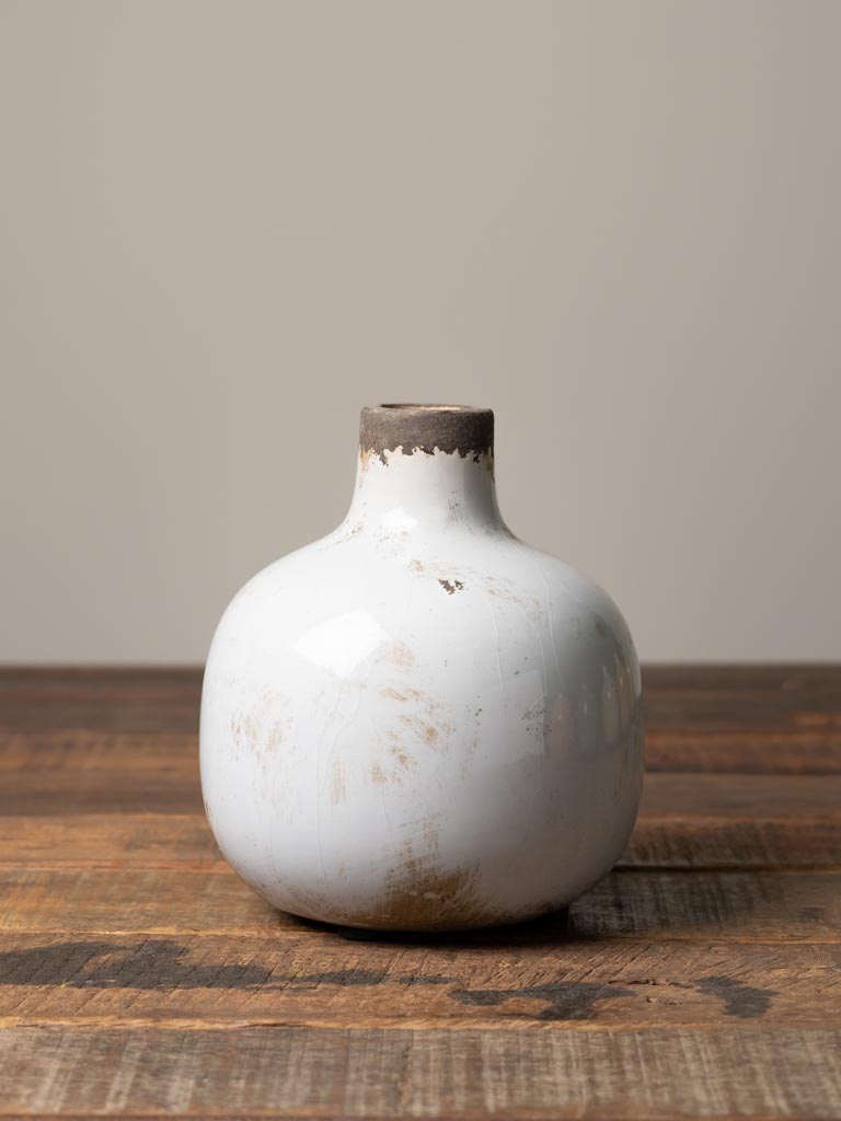 Vase céramique blanc GM