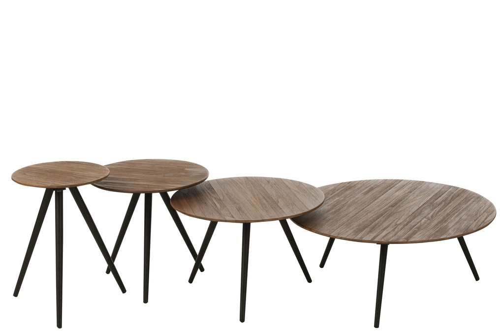 Set de 4 tables ronde