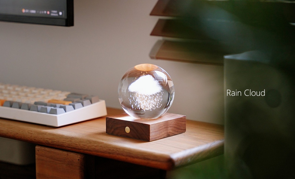 Lumière boule en cristal Nuage de pluie