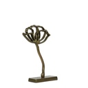 Ornement sur pied PAPAVERU bronze antique 22x6x36cm