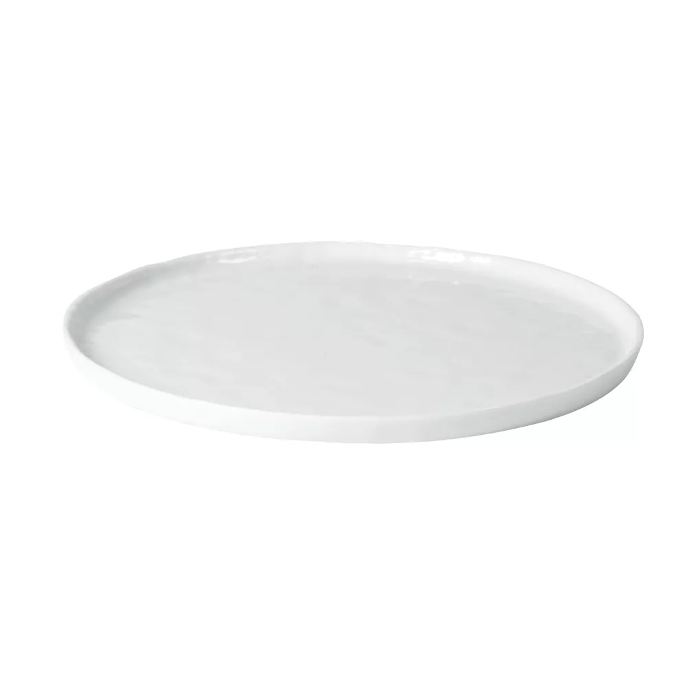 Assiette Porcelino plate blanche ronde