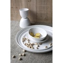 Assiette Porcelino plate blanche ronde