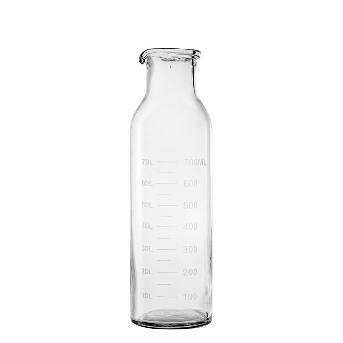 Bouteille en verre graduée 700ml