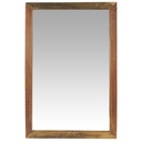 Miroir rectangulaire bois foncé