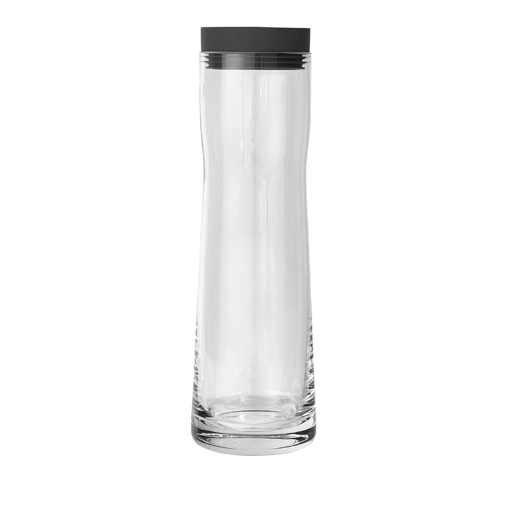 Carafe Splash verre transparent bouchon verseur anthracite