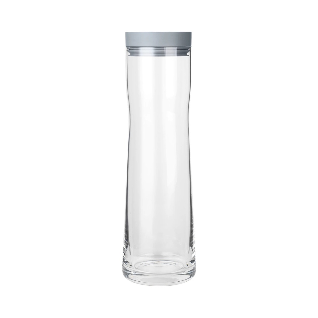 Carafe Splash verre transparent bouchon verseur gris clair