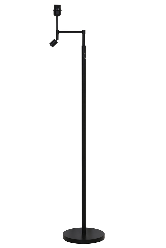 Lampadaire Ø25x140 cm MONTANA noir mat avec LED