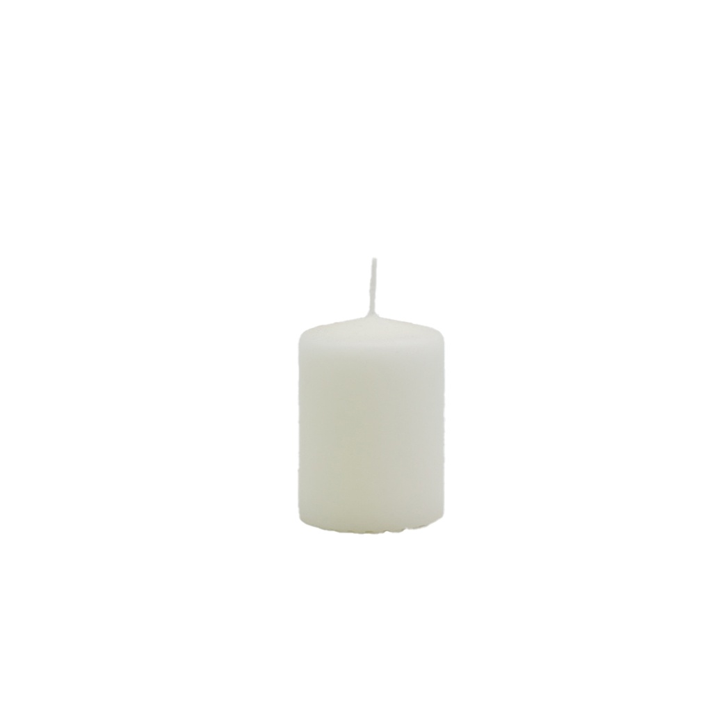 Bougie fumeur cylindrique blanche ø 6 x h 8 cm