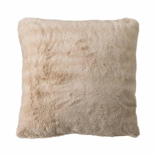 Coussin fausse fourrure Sand