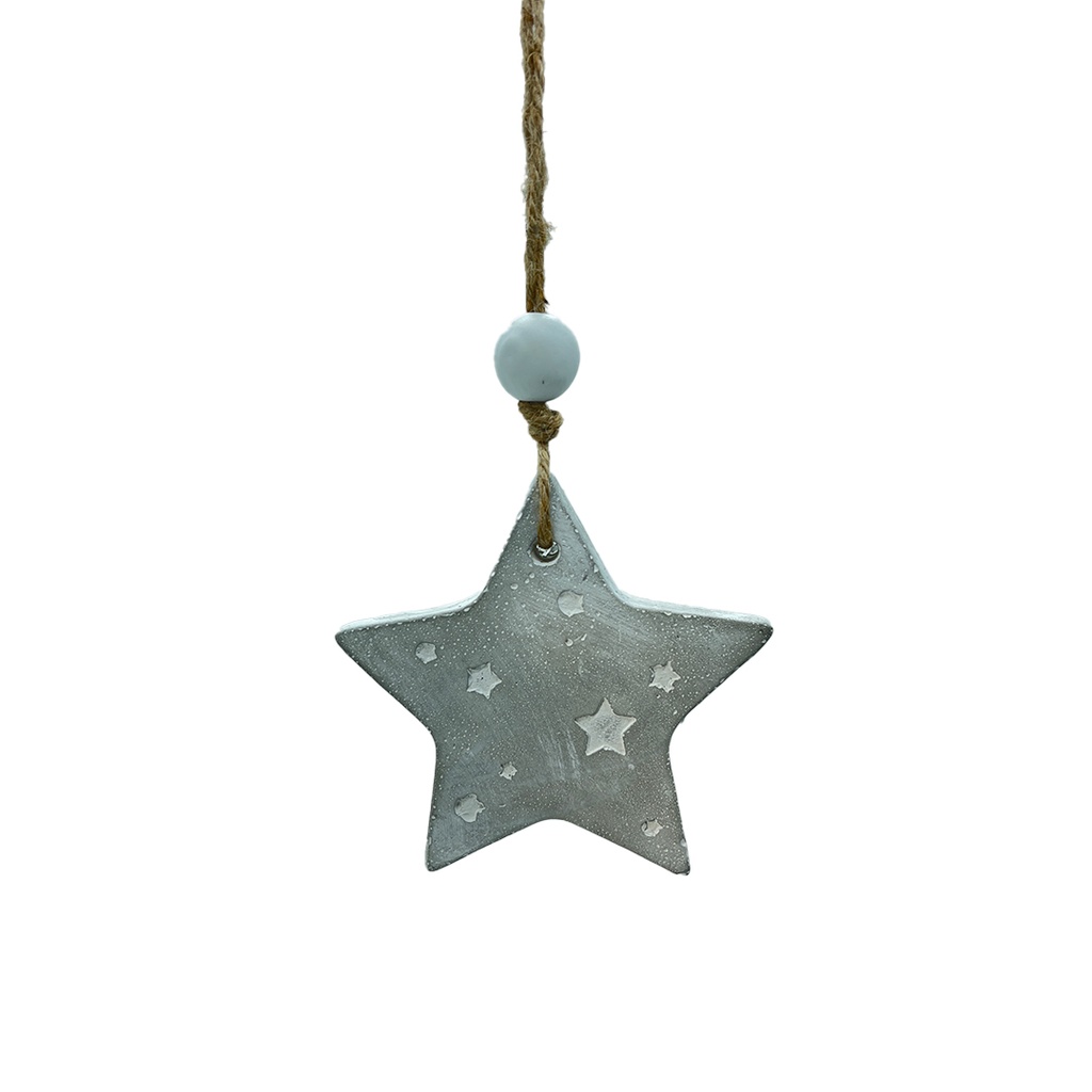 Noël décor étoile ciment motif étoile
