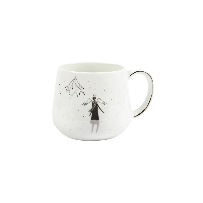 Mug argenté ange et gui