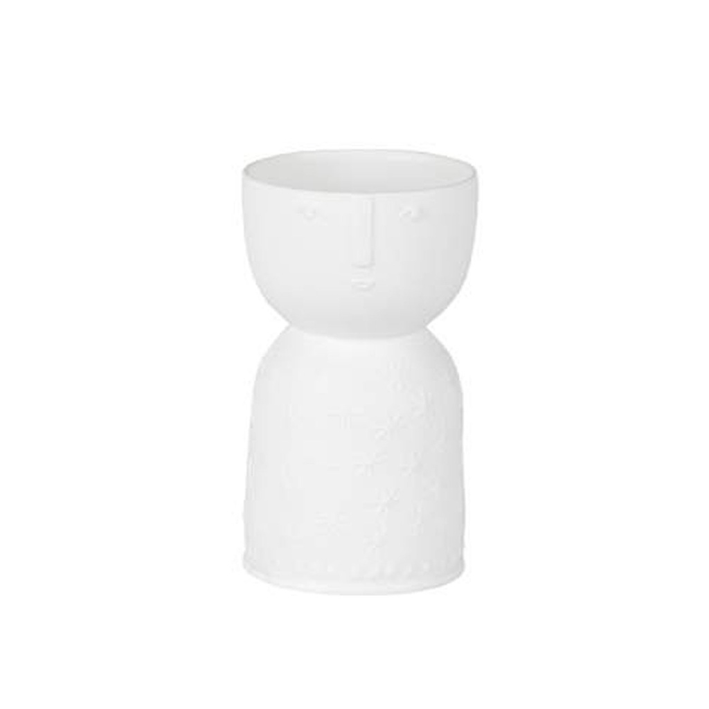 Bougeoir Stella porcelaine blanche PM