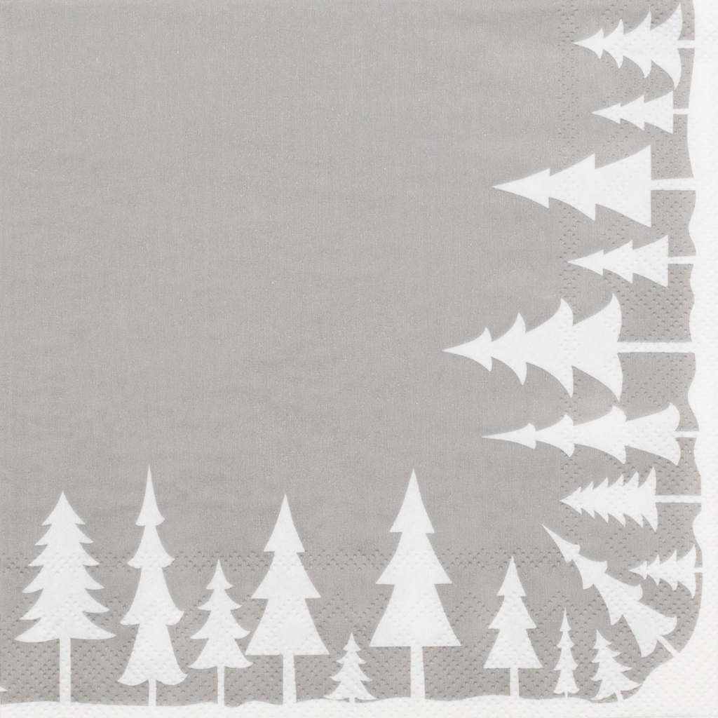 Serviette en papier sapins