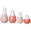 Vase mini pastel rose set de 4 Ø: 4.5 x 8cm