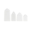 Maison en porcelaine set de 4