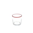 Verrine bord rouge ou bord blanc