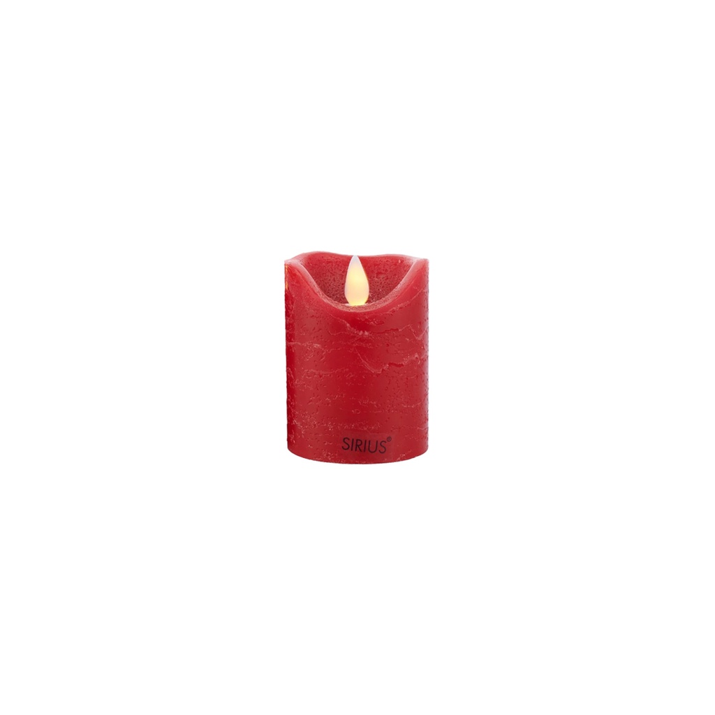 Bougie Sara led rouge boite de 2 (piles2xCR2032)