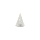 Sapin led Lucy mini verre blanc transparent