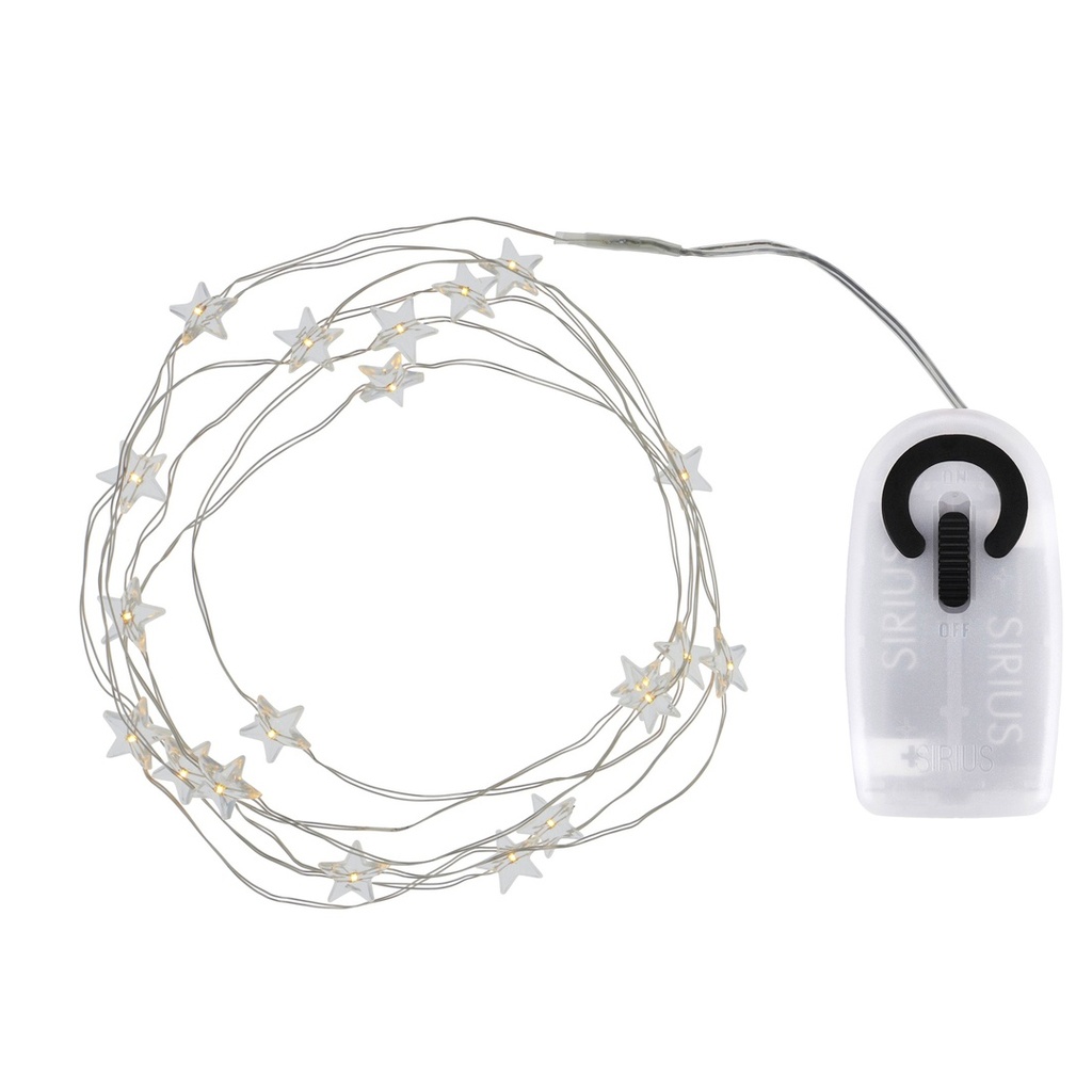 Guirlande Trille20 led 2m+0.30 silver (plies 2xAA)