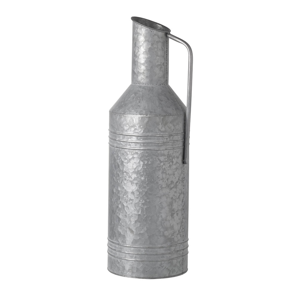 Vase NAUNTON rustique métal gris