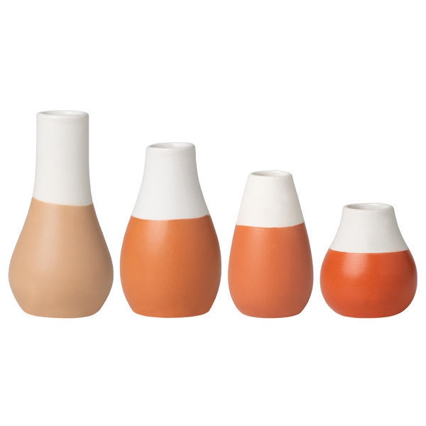 Mini vase pastel terracotta Set de 4